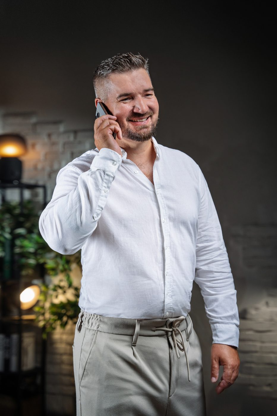 Business portrét, Uvolněný v ateliéru